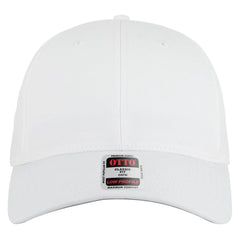OTTO 19-3 6 Panel Low Profile Baseball Cap - White - White / 7 3/8’’ - 7 5/8’’