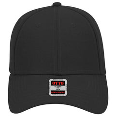 OTTO 19-304 6 Panel Low Profile Baseball Cap - Black - Black / 6 1/2’’ - 7 5/8’’