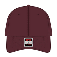OTTO 19-304 6 Panel Low Profile Baseball Cap - Maroon - Maroon / 6 1/2’’ - 7 5/8’’