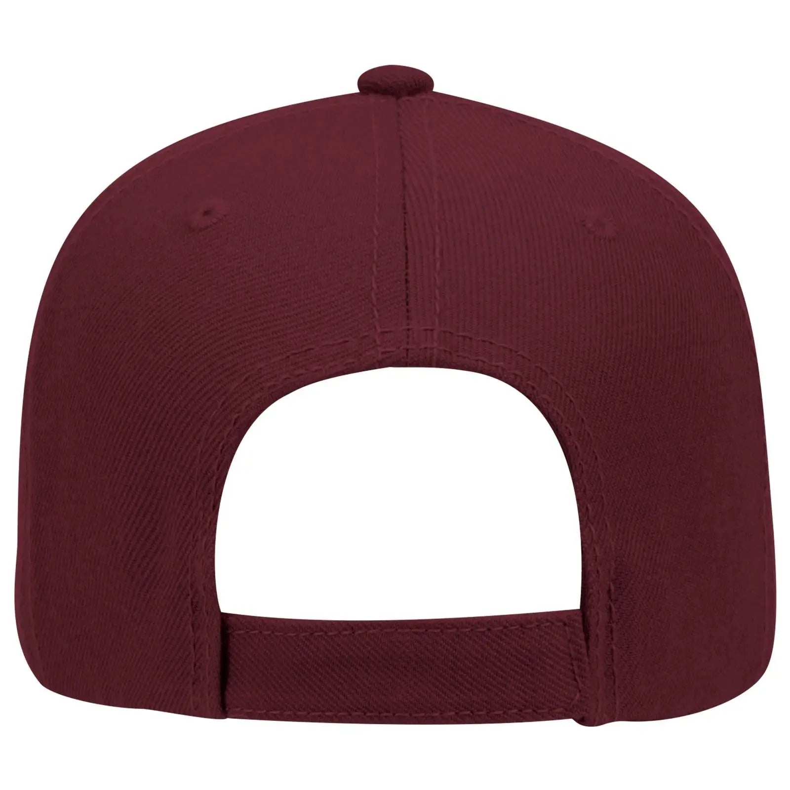OTTO 19-304 6 Panel Low Profile Baseball Cap - Maroon - Maroon / 6 1/2’’ - 7 5/8’’