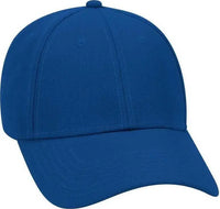 OTTO 19-304 Wool Blend Gray Undervisor Low Profile Pro Style Structured Firm Front Panel Cap - Royal - Royal / One Size