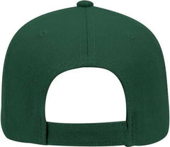 OTTO 19-304 Wool Blend Gray Undervisor Low Profile Pro Style Structured Firm Front Panel Cap - Dark Green - Forest