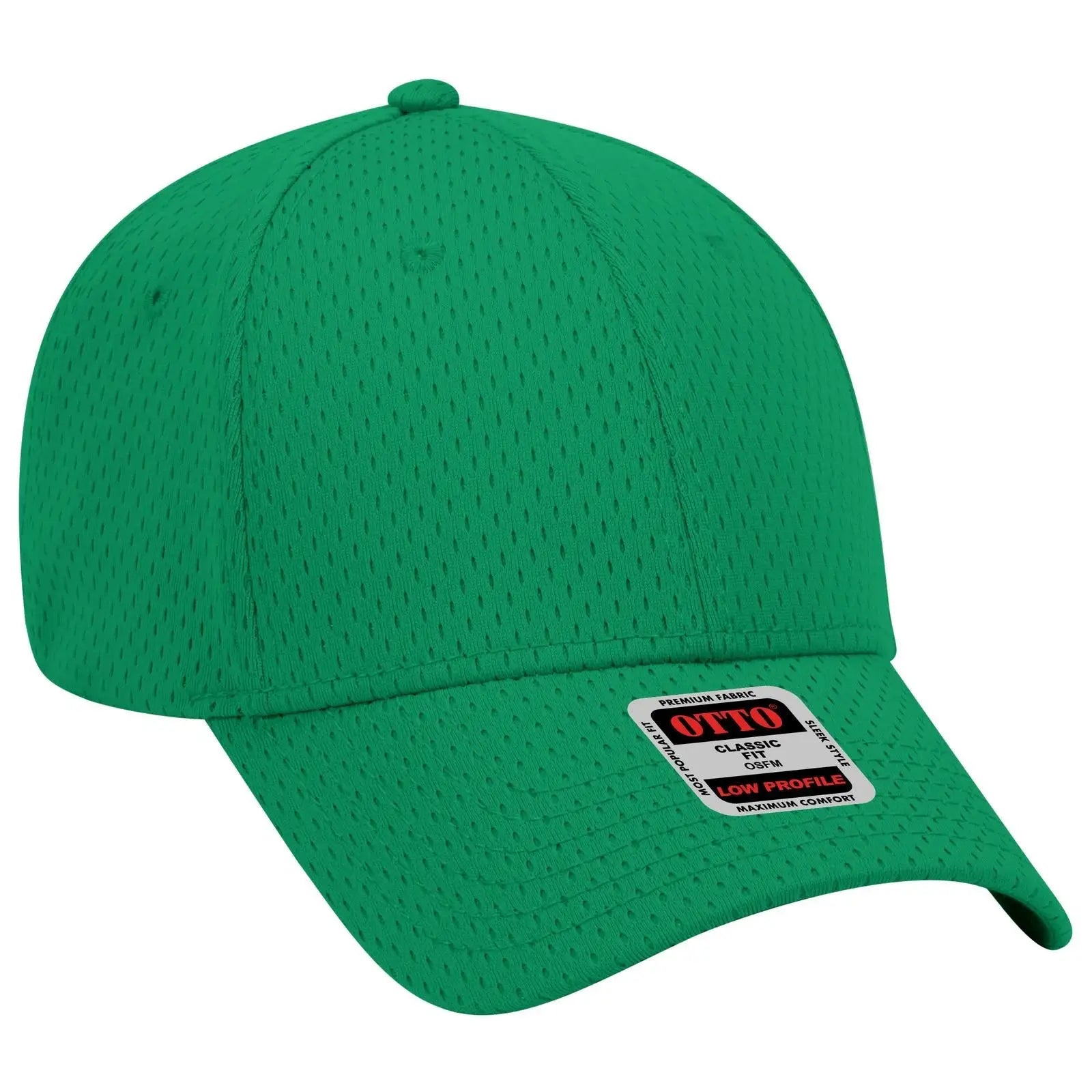 OTTO 19-366 6 Panel Low Profile Baseball Cap - Kelly - Kelly / 6 1/2’’ - 7 5/8’’