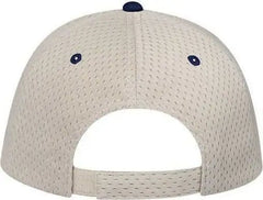 OTTO 19 366 Polyester Pro Mesh Gray Undervisor Low Profile Pro Style Structured Firm Front Panel Cap Navy Khaki Navy