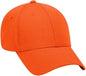 OTTO 19-366 Polyester Pro Mesh Gray Undervisor Low Profile Pro Style Structured Firm Front Panel Cap - Orange - Orange