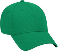 OTTO 19-366 Polyester Pro Mesh Gray Undervisor Low Profile Pro Style Structured Firm Front Panel Cap - Kelly - Kelly