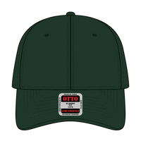 OTTO 19-503 6 Panel Low Profile Baseball Cap - Dk. Green - Dk. Green / 6 1/2’’ - 7 5/8’’