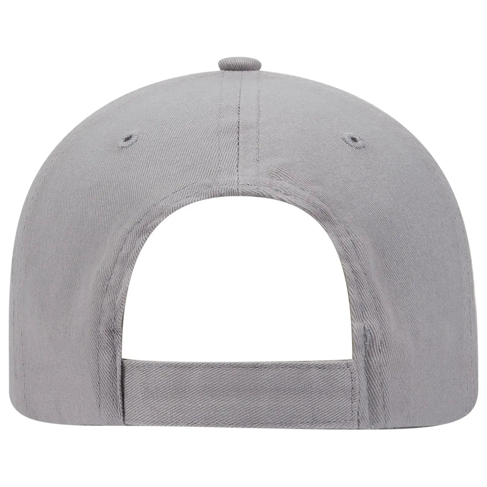 OTTO 19-503 6 Panel Low Profile Baseball Cap - Gray