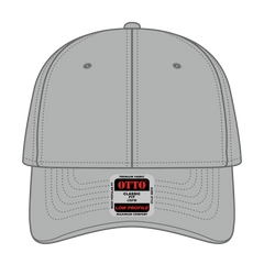 OTTO 19-503 6 Panel Low Profile Baseball Cap - Gray - Gray / 6 1/2’’ - 7 5/8’’