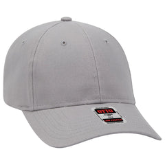 OTTO 19-503 6 Panel Low Profile Baseball Cap - Gray