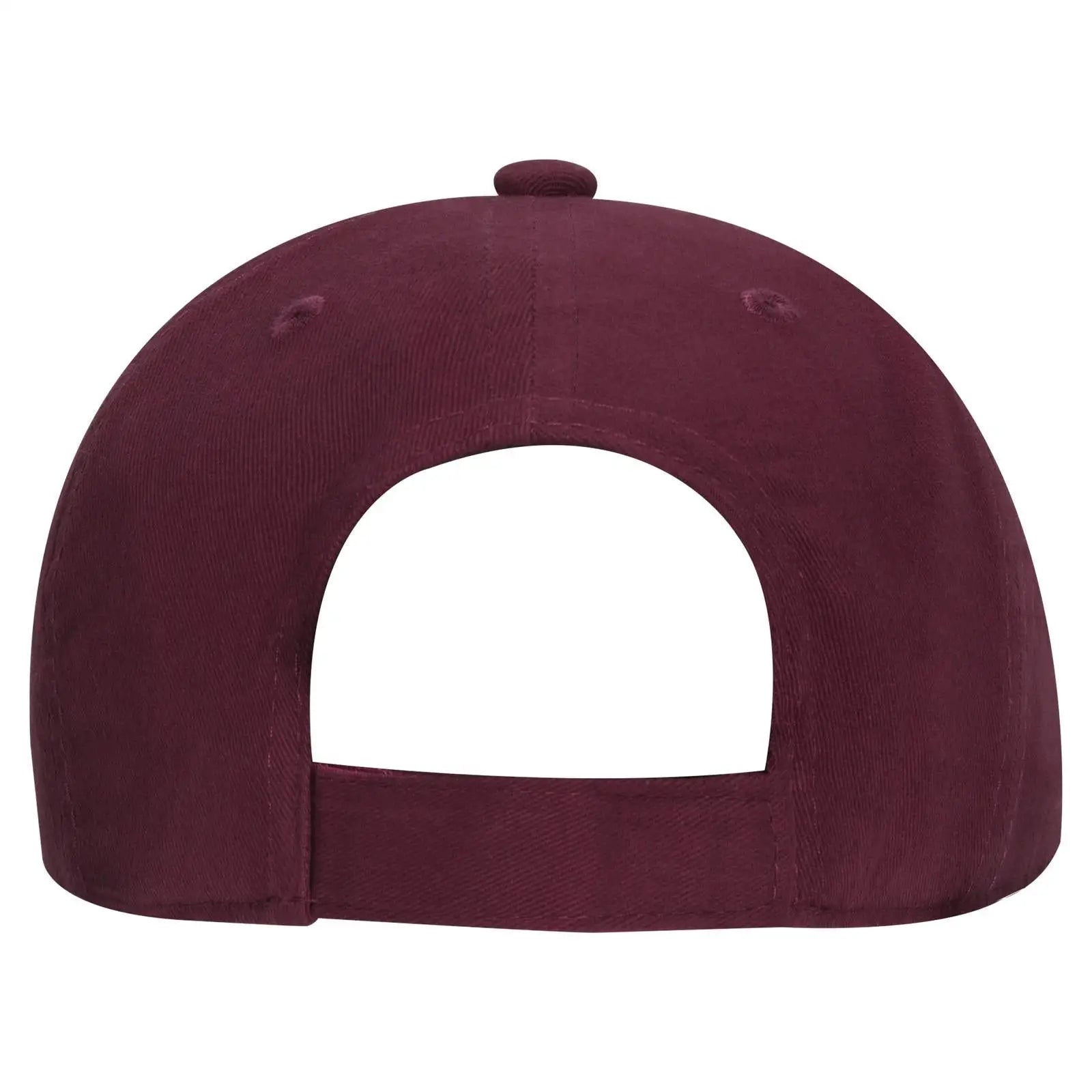 OTTO 19-503 6 Panel Low Profile Baseball Cap - Maroon