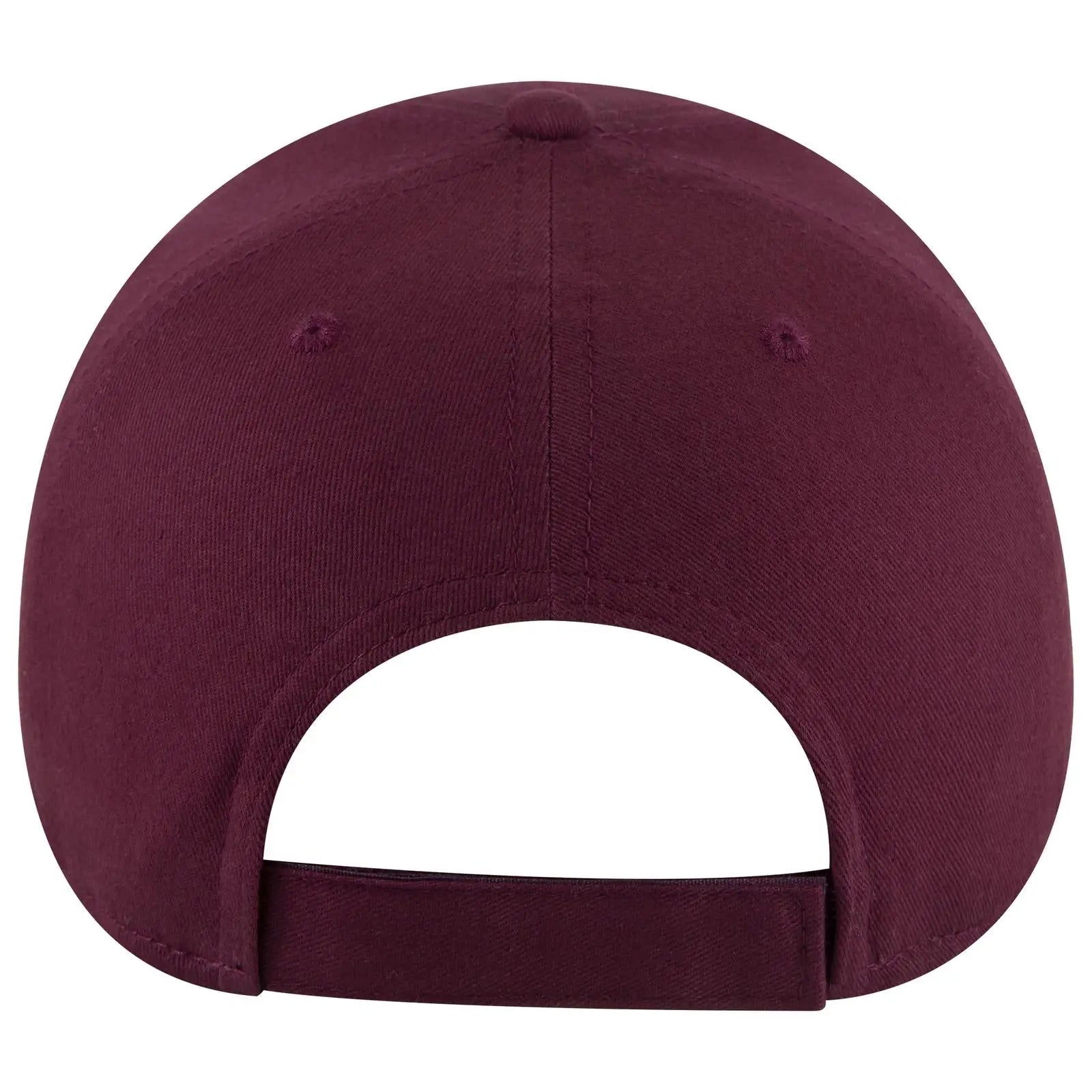 OTTO 19-503 6 Panel Low Profile Baseball Cap - Maroon