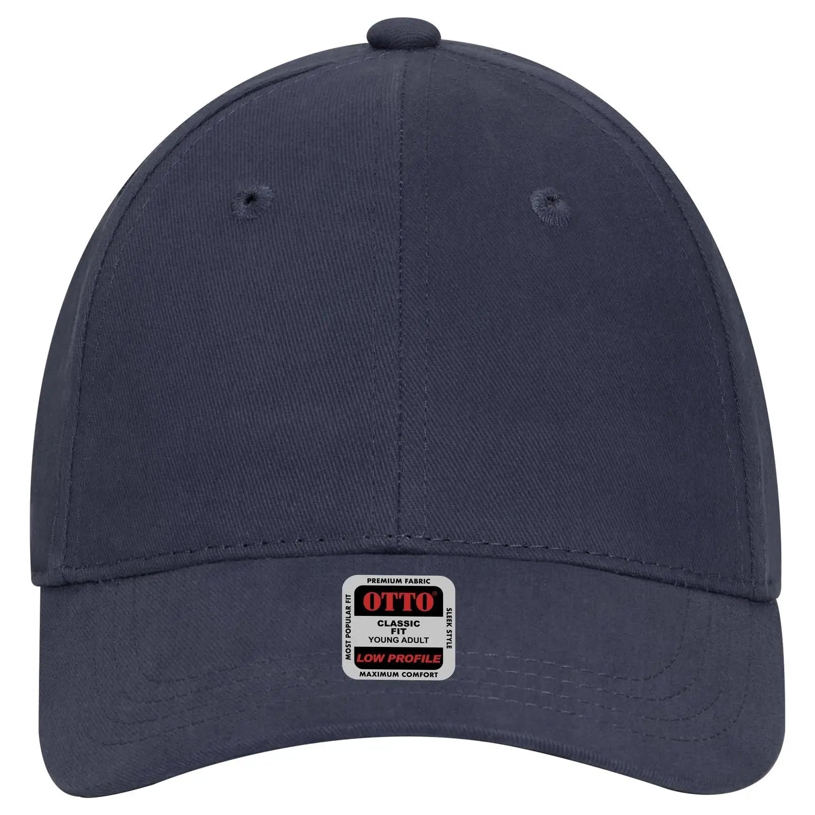 OTTO 19-503 6 Panel Low Profile Baseball Cap - Navy