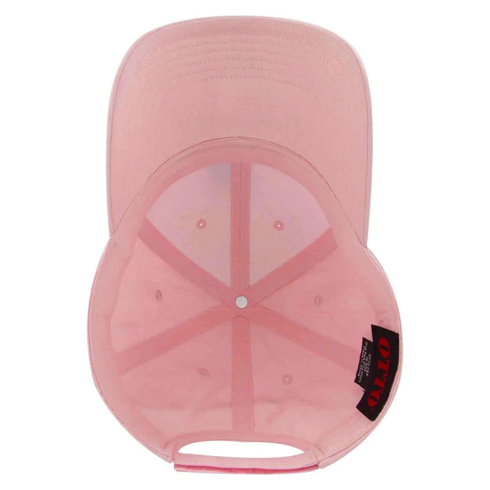 OTTO 19-503 6 Panel Low Profile Baseball Cap - Pink