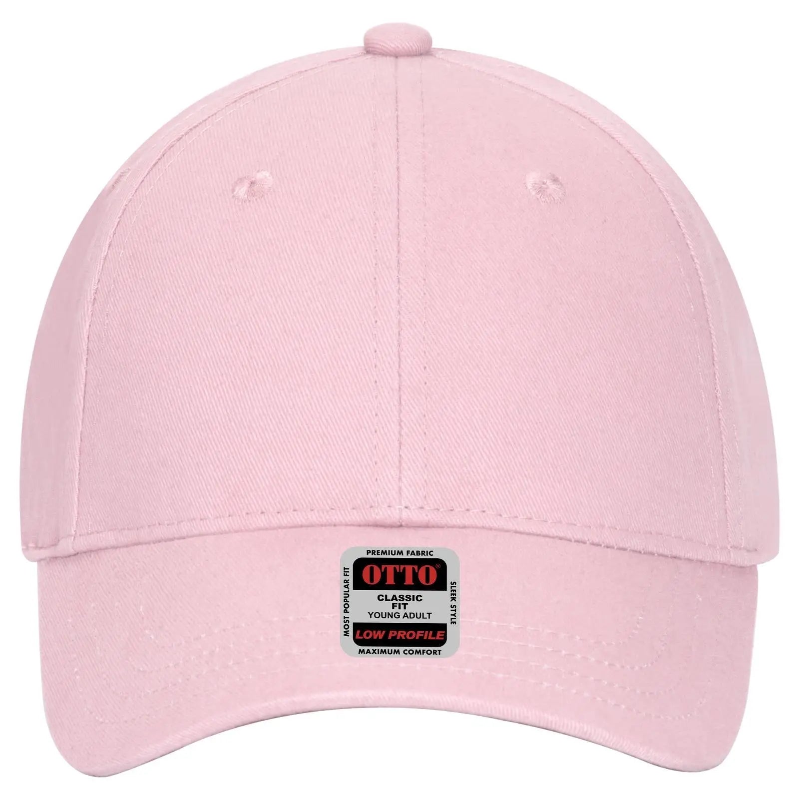 OTTO 19-503 6 Panel Low Profile Baseball Cap - Pink