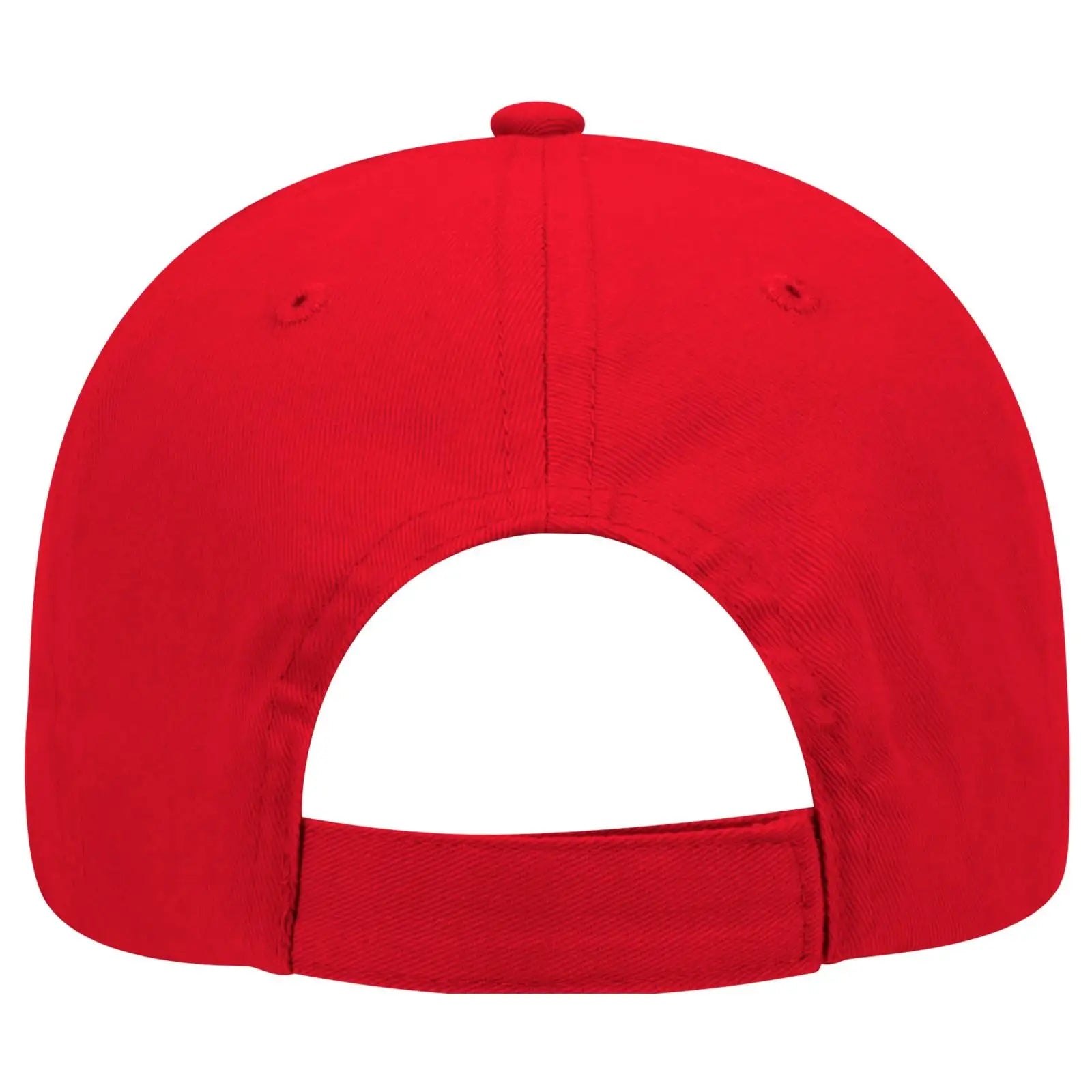 OTTO 19-503 6 Panel Low Profile Baseball Cap - Red