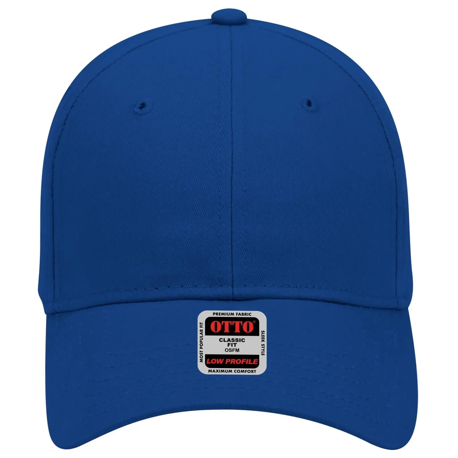 OTTO 19-503 6 Panel Low Profile Baseball Cap - Royal