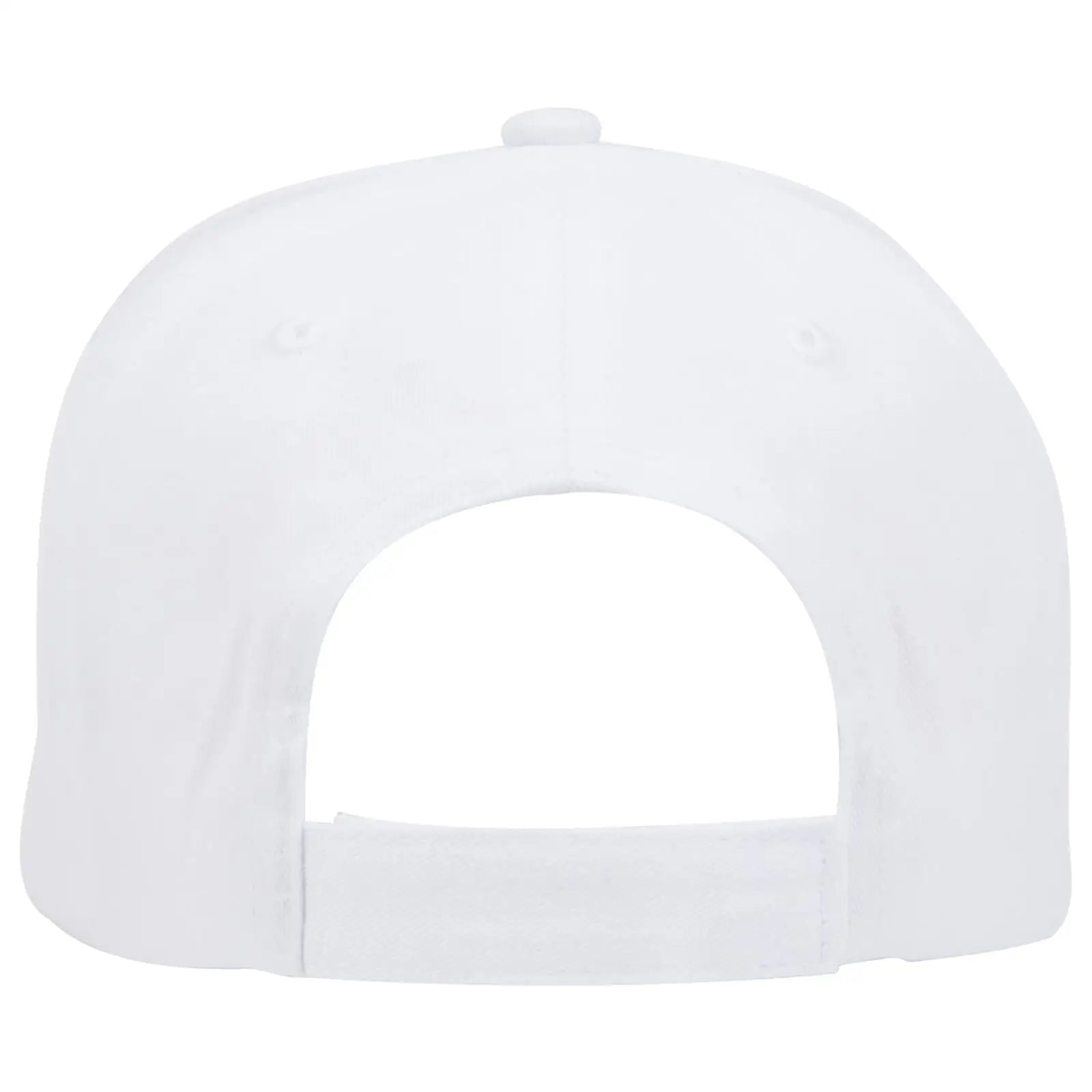 OTTO 19-503 6 Panel Low Profile Baseball Cap - White