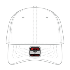 OTTO 19-503 6 Panel Low Profile Baseball Cap - White - White / 6 1/2’’ - 7 5/8’’
