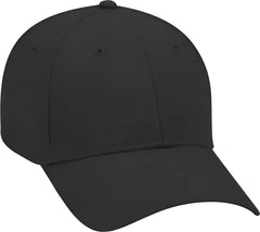 OTTO 19-503 Brushed Cotton Twill Low Profile Pro Style Cap with Full Buckram - Black - Black / One Size Fits Most