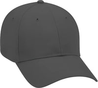 OTTO 19-503 Brushed Cotton Twill Low Profile Pro Style Cap with Full Buckram - Charcoal Gray - Dark Gray / One Size