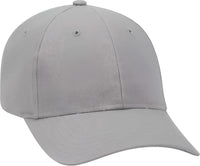 OTTO 19 503 Brushed Cotton Twill Low Profile Pro Style Cap with Full Buckram Gray Gray / One Size Fits Most