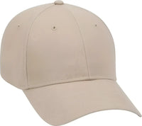 OTTO 19-503 Brushed Cotton Twill Low Profile Pro Style Cap with Full Buckram - Khaki - Khaki / One Size Fits Most