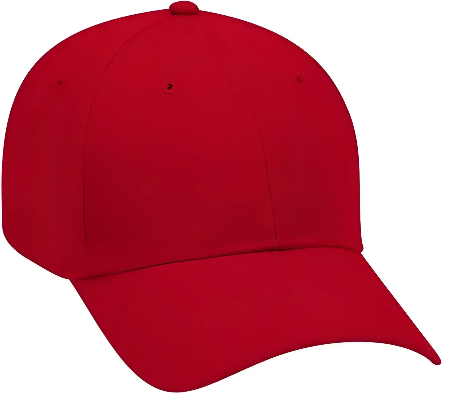 OTTO 19-503 Brushed Cotton Twill Low Profile Pro Style Cap with Full Buckram - Red - Red / One Size Fits Most