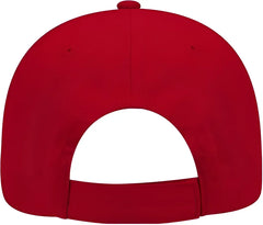 OTTO 19-503 Brushed Cotton Twill Low Profile Pro Style Cap with Full Buckram - Red - Red / One Size Fits Most