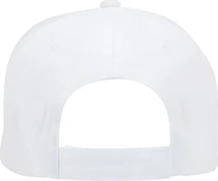 OTTO 19-503 Brushed Cotton Twill Low Profile Pro Style Cap with Full Buckram - White - White / One Size Fits Most