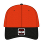 OTTO 19-536 6 Panel Low Profile Baseball Cap - Blk/Org/Org - Blk/Org/Org / 6 1/2’’ - 7 5/8’’