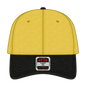OTTO 19-536 6 Panel Low Profile Baseball Cap - Blk/Yel/Yel - Blk/Yel/Yel / 6 1/2’’ - 7 5/8’’