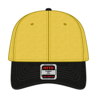 OTTO 19-536 6 Panel Low Profile Baseball Cap - Blk/Yel/Yel - Blk/Yel/Yel / 6 1/2’’ - 7 5/8’’