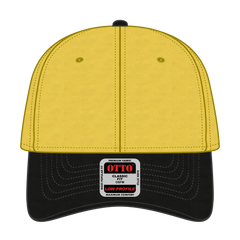 OTTO 19-536 6 Panel Low Profile Baseball Cap - Blk/Yel/Yel - Blk/Yel/Yel / 6 1/2’’ - 7 5/8’’