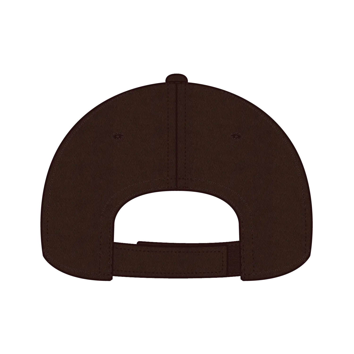 OTTO 19-536 6 Panel Low Profile Baseball Cap - Brown - Brown / 6 1/2’’ - 7 5/8’’