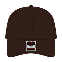OTTO 19-536 6 Panel Low Profile Baseball Cap - Brown - Brown / 6 1/2’’ - 7 5/8’’