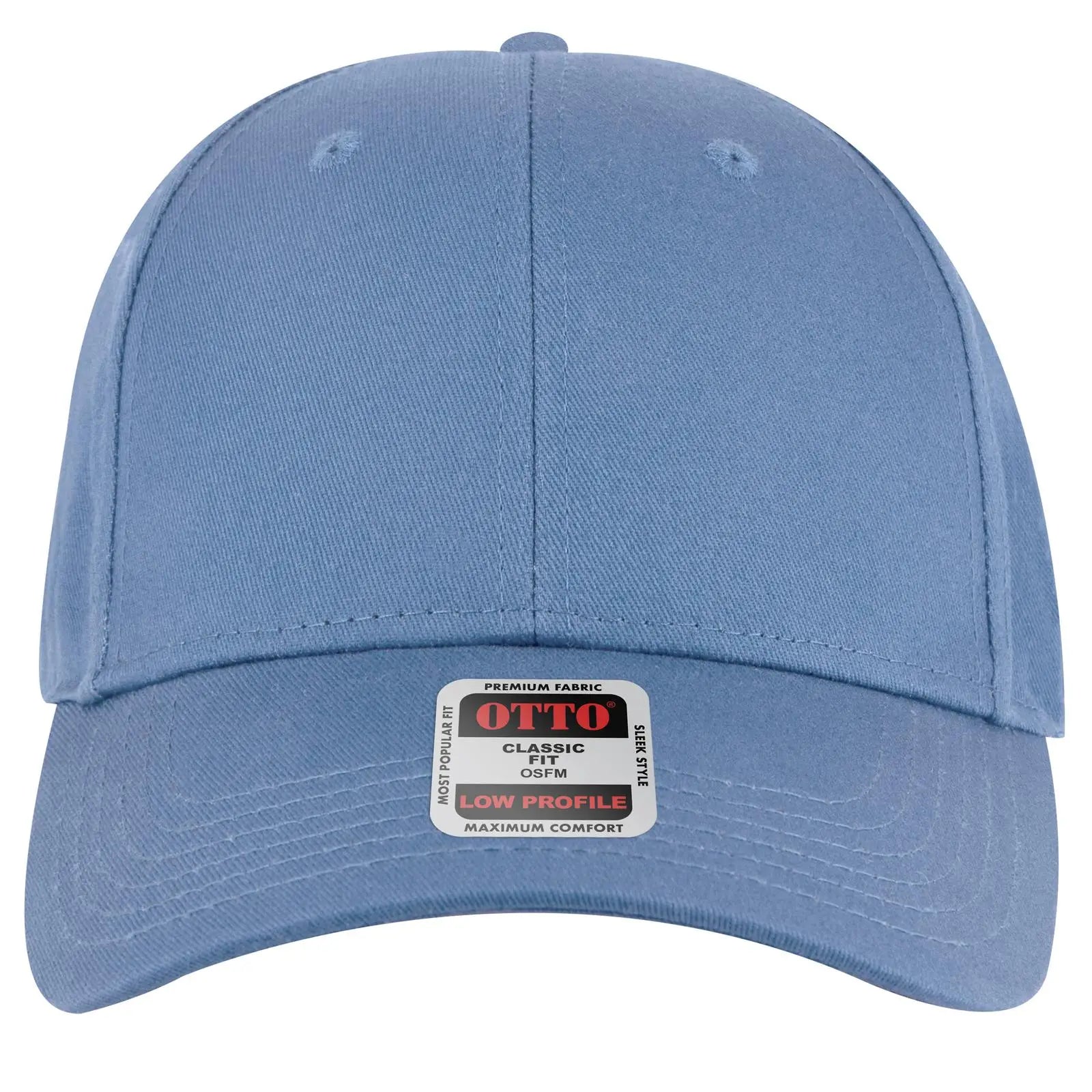 OTTO 19-536 6 Panel Low Profile Baseball Cap - Col. Blue - Col. Blue / 6 1/2’’ - 7 5/8’’