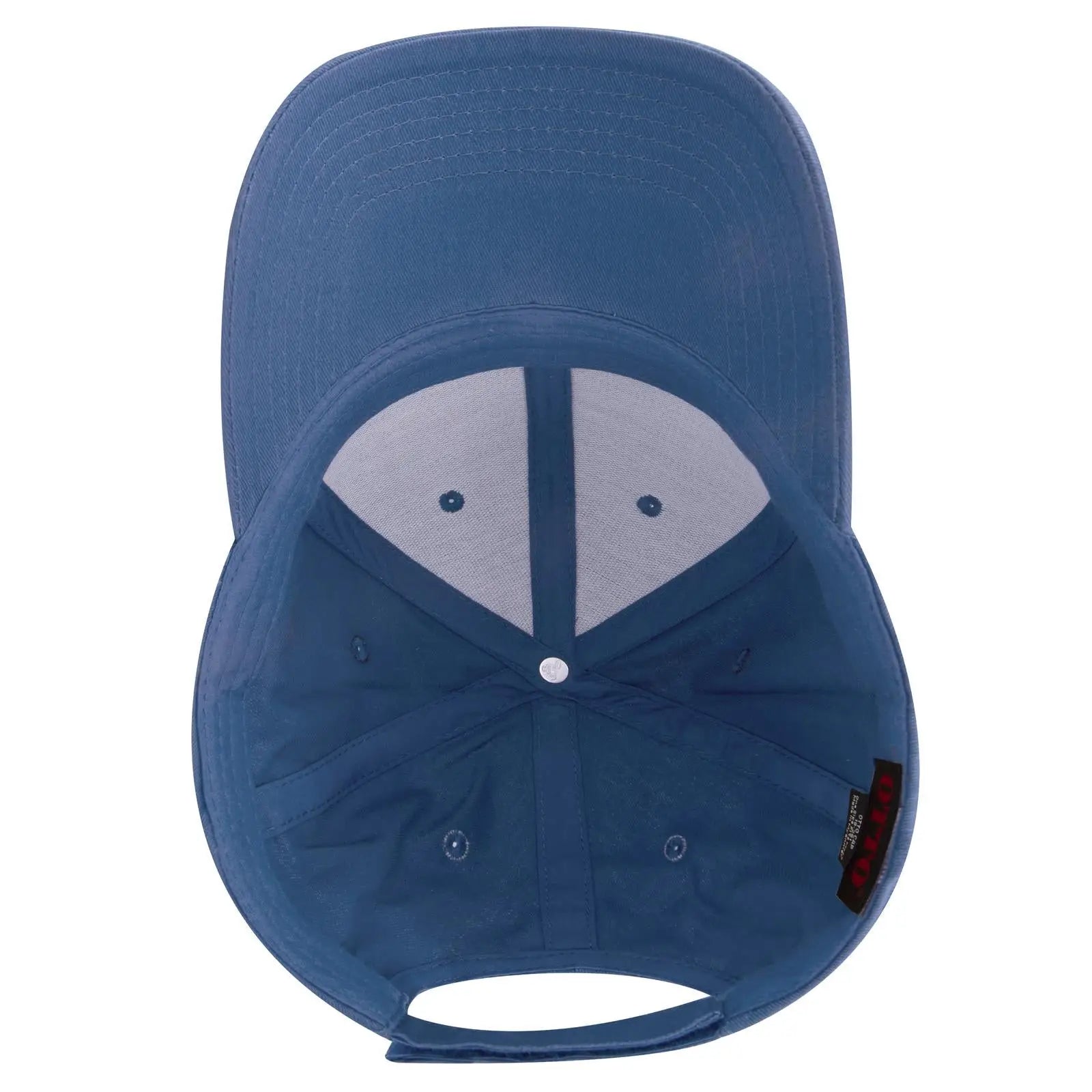 OTTO 19-536 6 Panel Low Profile Baseball Cap - Col. Blue - Col. Blue / 6 1/2’’ - 7 5/8’’