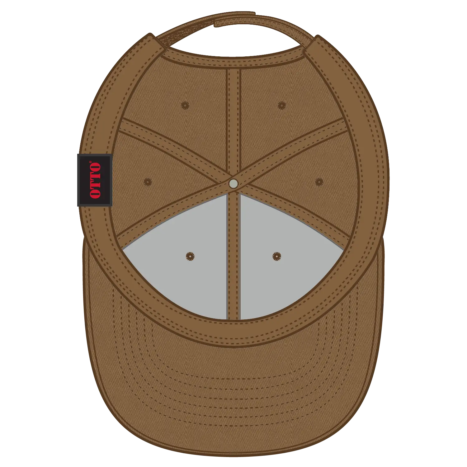 OTTO 19-536 6 Panel Low Profile Baseball Cap - Coyote Brown - Coyote Brown / 6 1/2’’ - 7 5/8’’