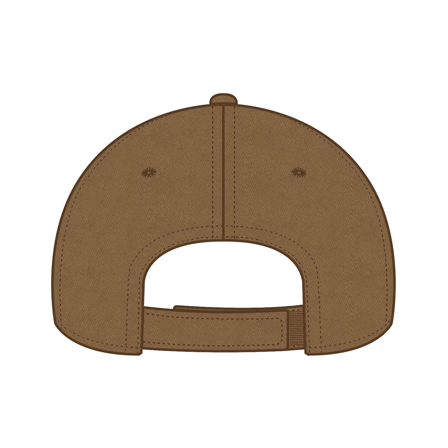 OTTO 19-536 6 Panel Low Profile Baseball Cap - Coyote Brown - Coyote Brown / 6 1/2’’ - 7 5/8’’