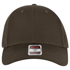 OTTO 19-536 6 Panel Low Profile Baseball Cap - Dk. Brown - Dk. Brown / 6 1/2’’ - 7 5/8’’