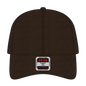 OTTO 19-536 6 Panel Low Profile Baseball Cap - Dk. Brown - Dk. Brown / 6 1/2’’ - 7 5/8’’