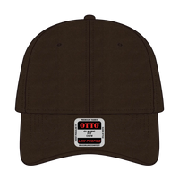 OTTO 19-536 6 Panel Low Profile Baseball Cap - Dk. Brown - Dk. Brown / 6 1/2’’ - 7 5/8’’