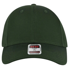 OTTO 19-536 6 Panel Low Profile Baseball Cap - Dk. Green - Dk. Green / 6 1/2’’ - 7 5/8’’