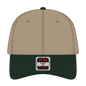 OTTO 19-536 6 Panel Low Profile Baseball Cap - Dk.Grn/Kha/Kha - Dk.Grn/Kha/Kha / 6 1/2’’ - 7 5/8’’