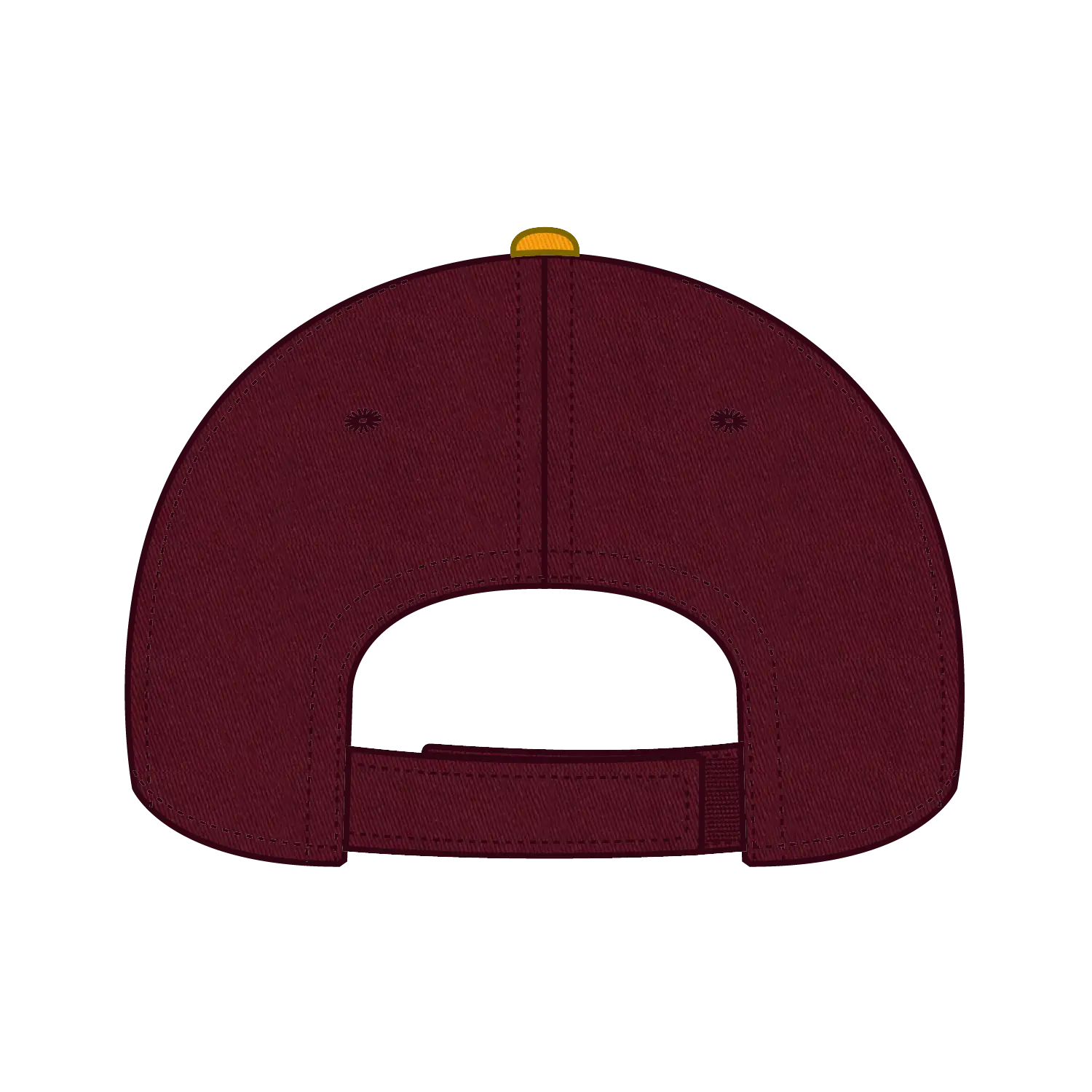 OTTO 19-536 6 Panel Low Profile Baseball Cap - Gld/Burg.Marn/Burg.Marn - Gld/Burg.Marn/Burg.Marn / 6 1/2’’ - 7 5/8’’