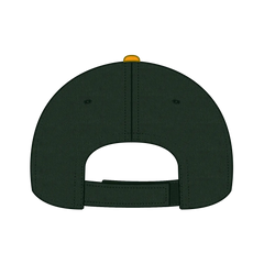 OTTO 19-536 6 Panel Low Profile Baseball Cap - Gld/Dk.Grn/Dk.Grn - Gld/Dk.Grn/Dk.Grn / 6 1/2’’ - 7 5/8’’
