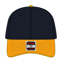 OTTO 19-536 6 Panel Low Profile Baseball Cap - Gld/Nvy/Nvy - Gld/Nvy/Nvy / 6 1/2’’ - 7 5/8’’
