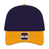 OTTO 19-536 6 Panel Low Profile Baseball Cap - Gld/Pur/Pur - Gld/Pur/Pur / 6 1/2’’ - 7 5/8’’