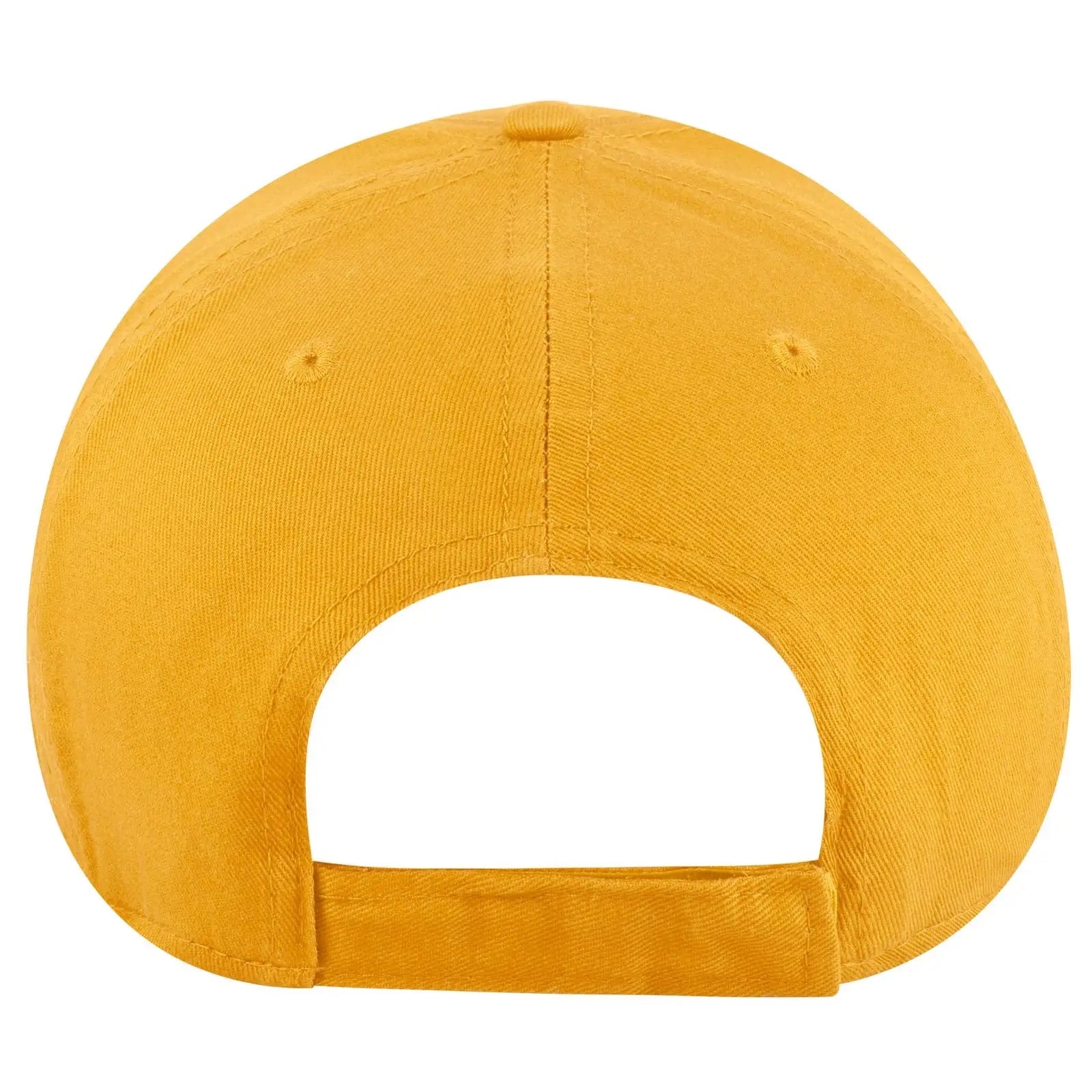 OTTO 19-536 6 Panel Low Profile Baseball Cap - Gold - Gold / 6 1/2’’ - 7 5/8’’